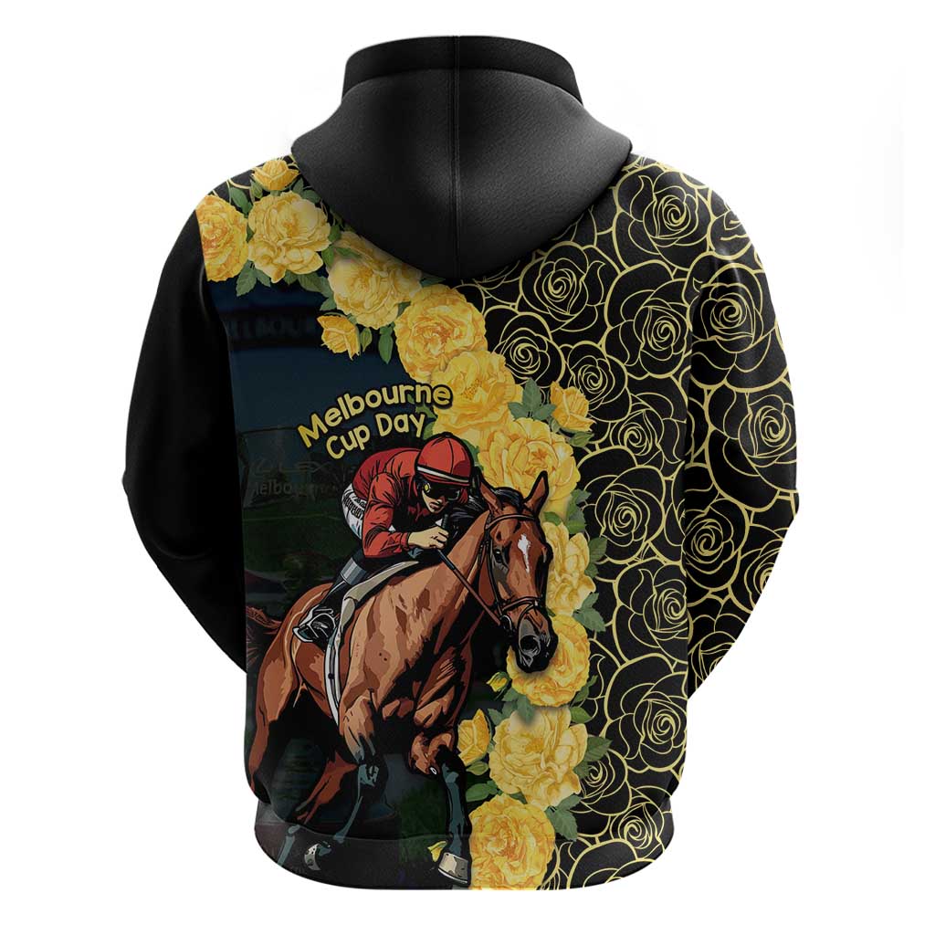 Melbourne Horse Racing Hoodie Yellow Roses - Ready Set Gallop! LT14