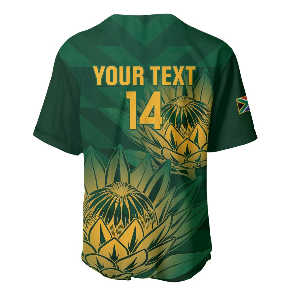 Custom South Africa Cricket Baseball Jersey Go Champions Proteas LT14