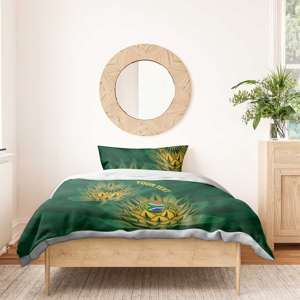 Custom South Africa Cricket Bedding Set Go Champions Proteas LT14