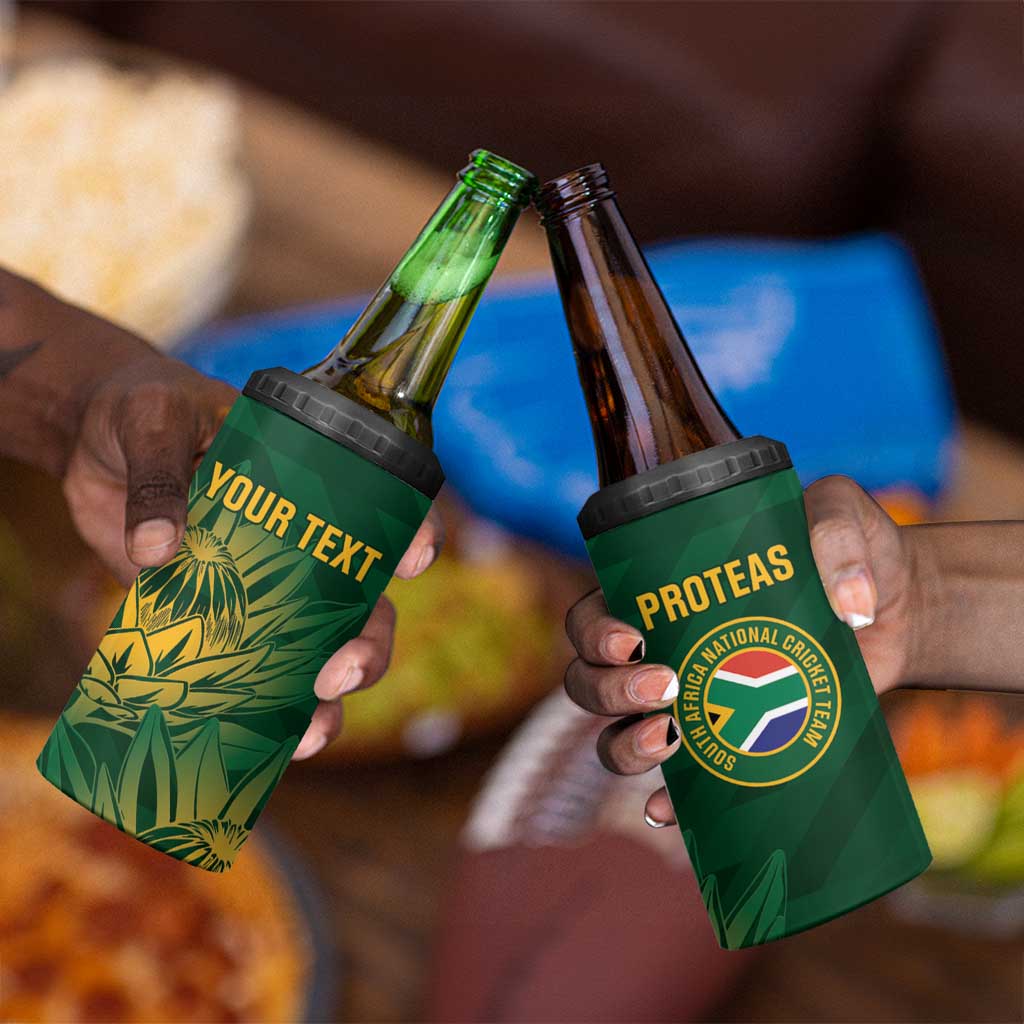 Custom South Africa Cricket 4 in 1 Can Cooler Tumbler Go Champions Proteas LT14
