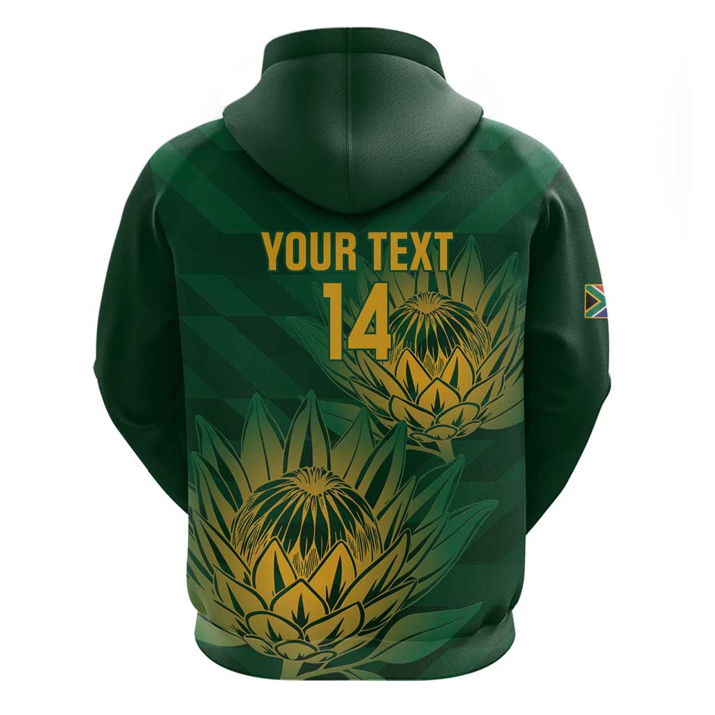 Custom South Africa Cricket Hoodie Go Champions Proteas LT14