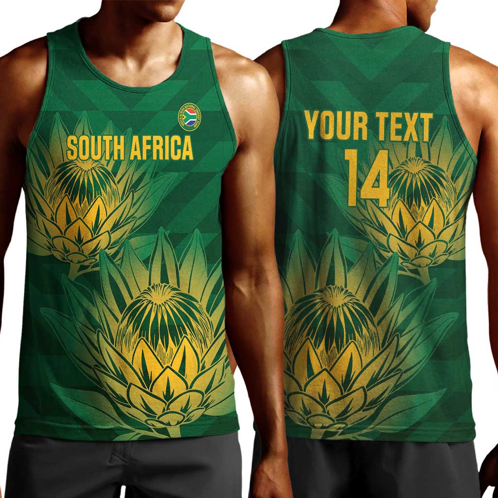 Custom South Africa Cricket Men Tank Top Go Champions Proteas LT14