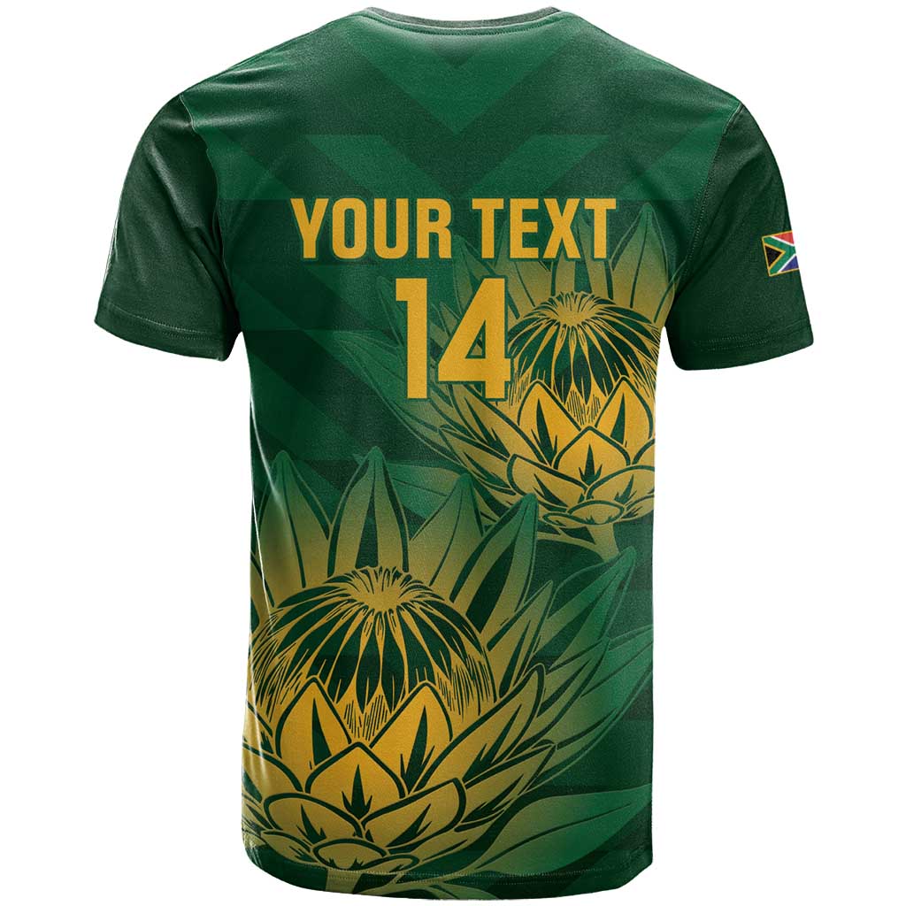 Custom South Africa Cricket T shirt Go Champions Proteas LT14