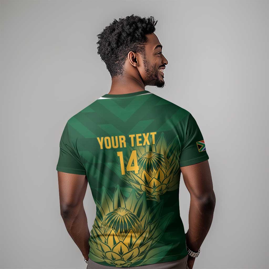 Custom South Africa Cricket T shirt Go Champions Proteas LT14