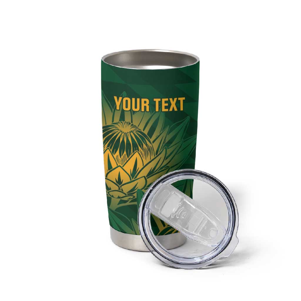 Custom South Africa Cricket Tumbler Cup Go Champions Proteas LT14
