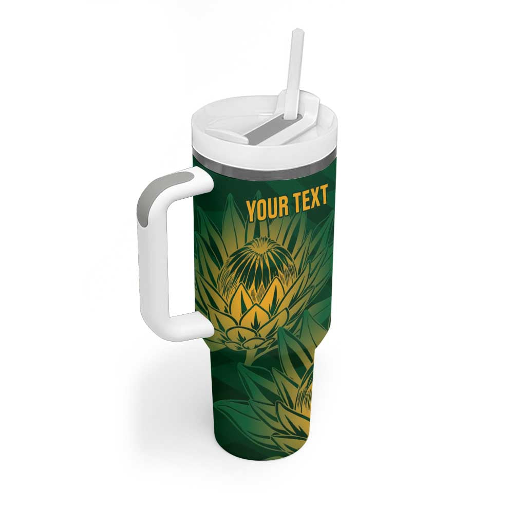 Custom South Africa Cricket Tumbler With Handle Go Champions Proteas LT14