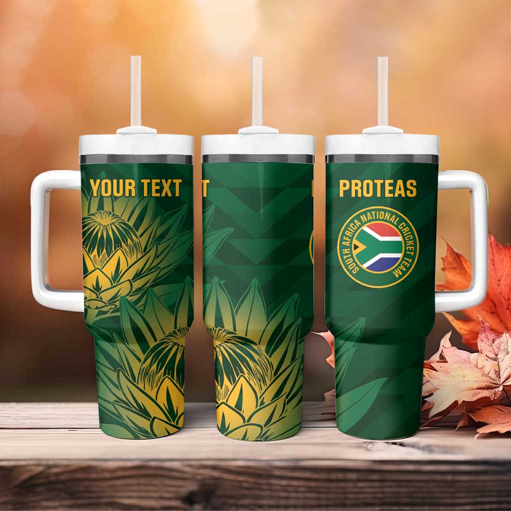 Custom South Africa Cricket Tumbler With Handle Go Champions Proteas LT14