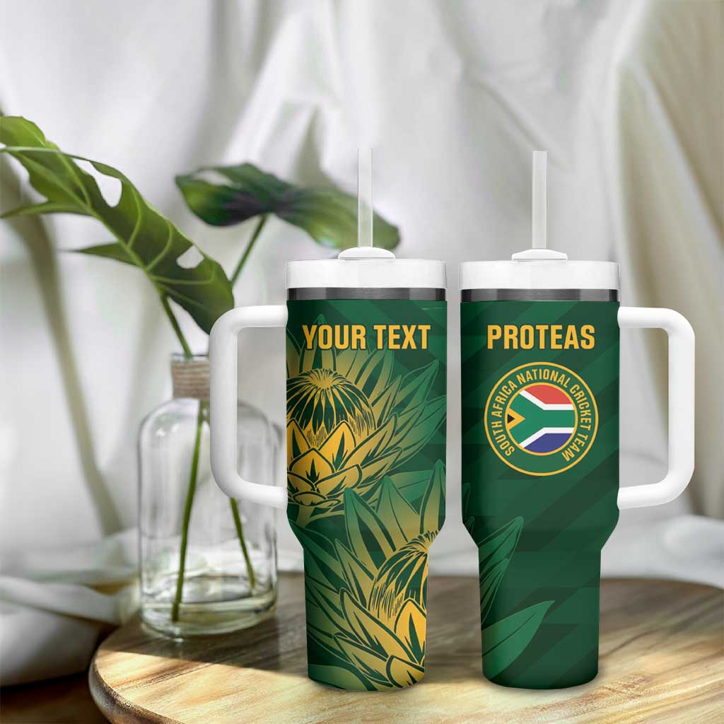 Custom South Africa Cricket Tumbler With Handle Go Champions Proteas LT14
