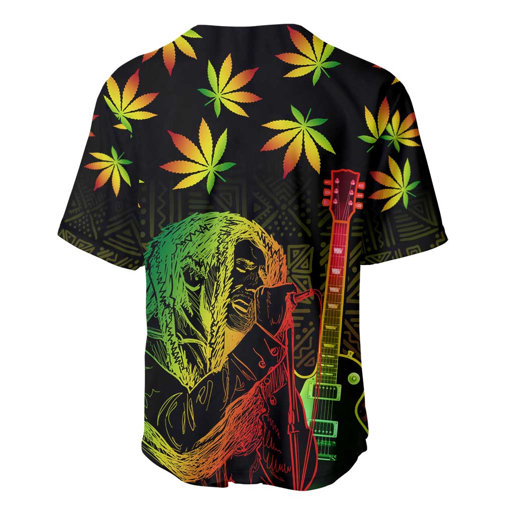 Afro Jamaica Legend Bob Day Baseball Jersey One Love Jamaican Reggae African Pattern LT14