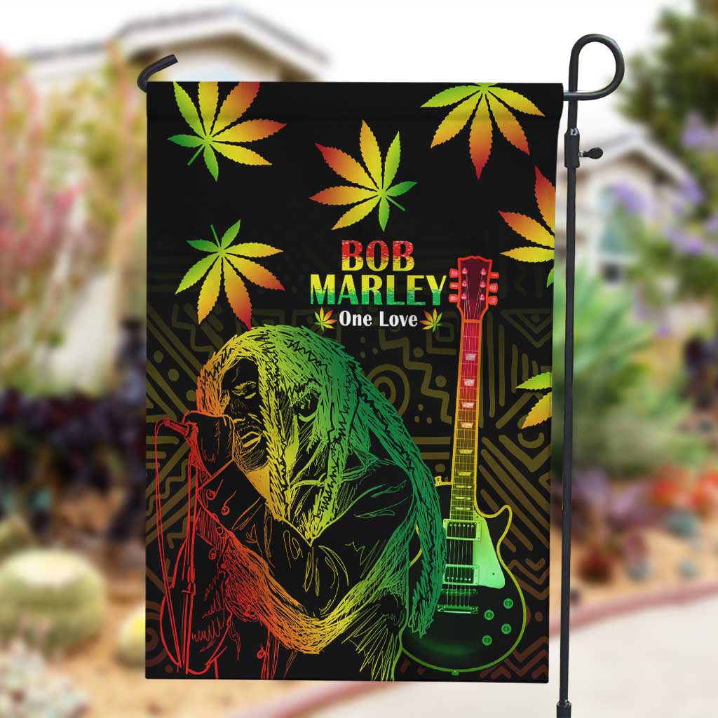Afro Jamaica Legend Bob Day Garden Flag One Love Jamaican Reggae African Pattern LT14