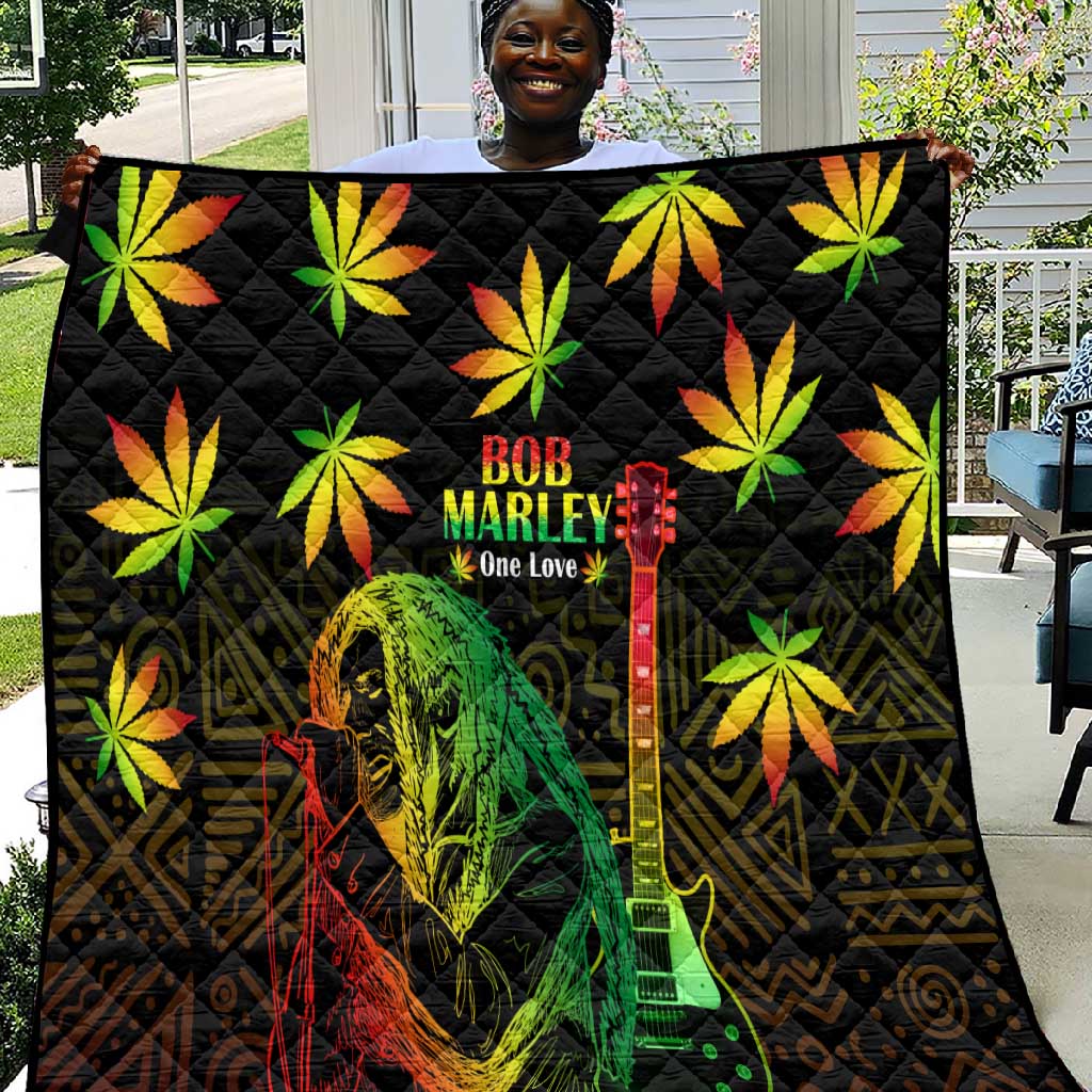 Afro Jamaica Legend Bob Day Quilt One Love Jamaican Reggae African Pattern LT14