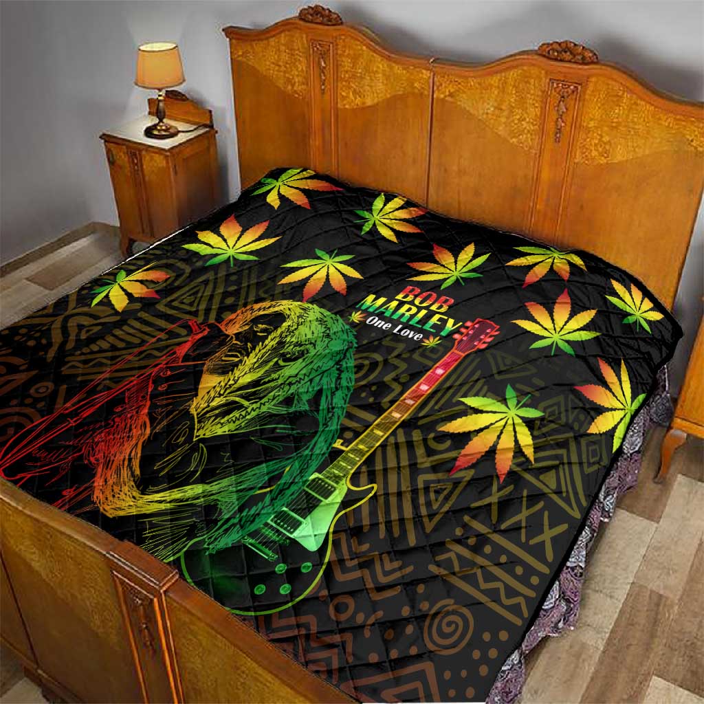 Afro Jamaica Legend Bob Day Quilt One Love Jamaican Reggae African Pattern LT14