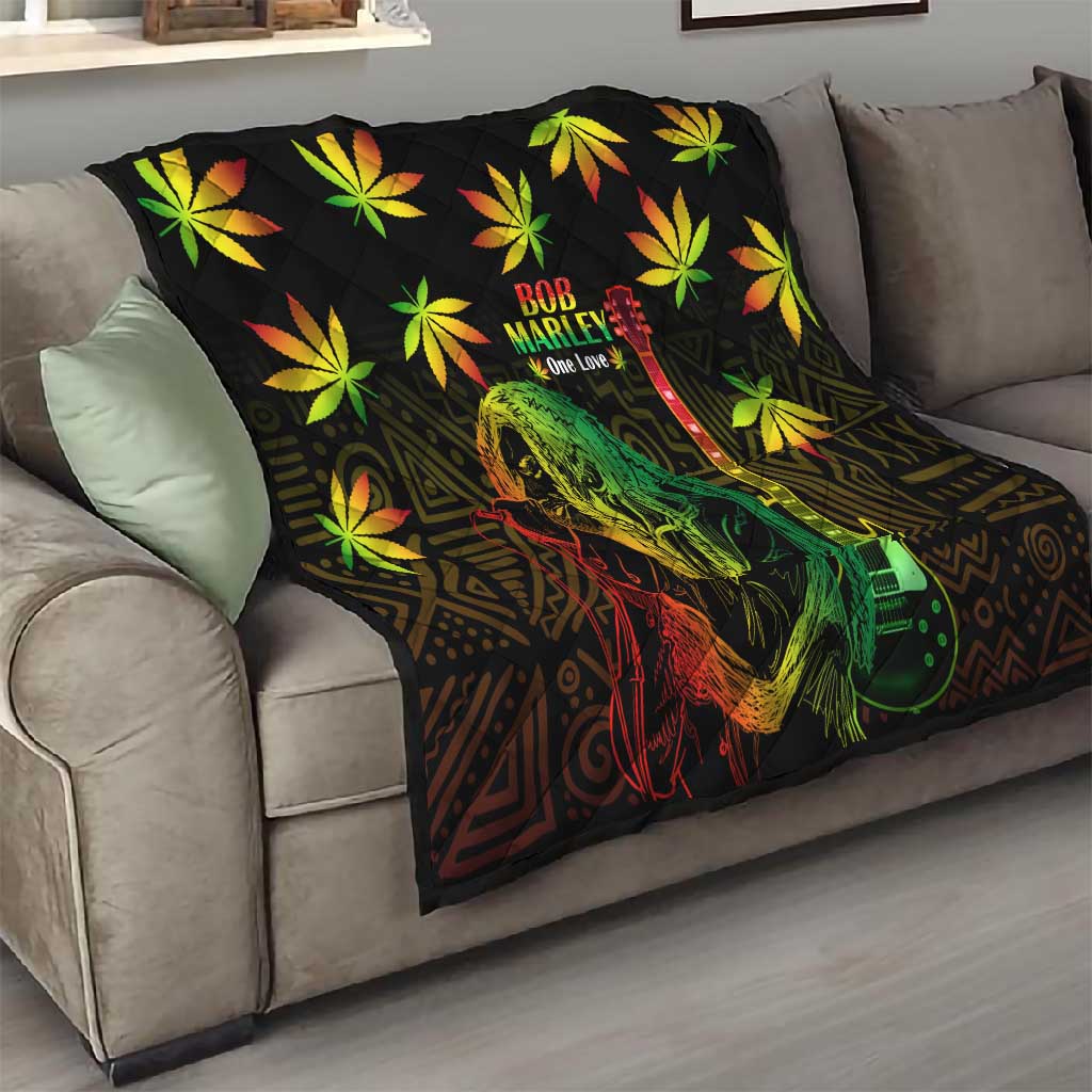 Afro Jamaica Legend Bob Day Quilt One Love Jamaican Reggae African Pattern LT14
