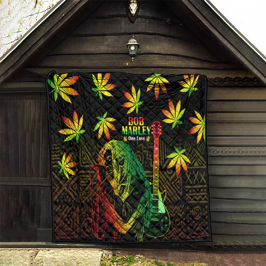 Afro Jamaica Legend Bob Day Quilt One Love Jamaican Reggae African Pattern LT14