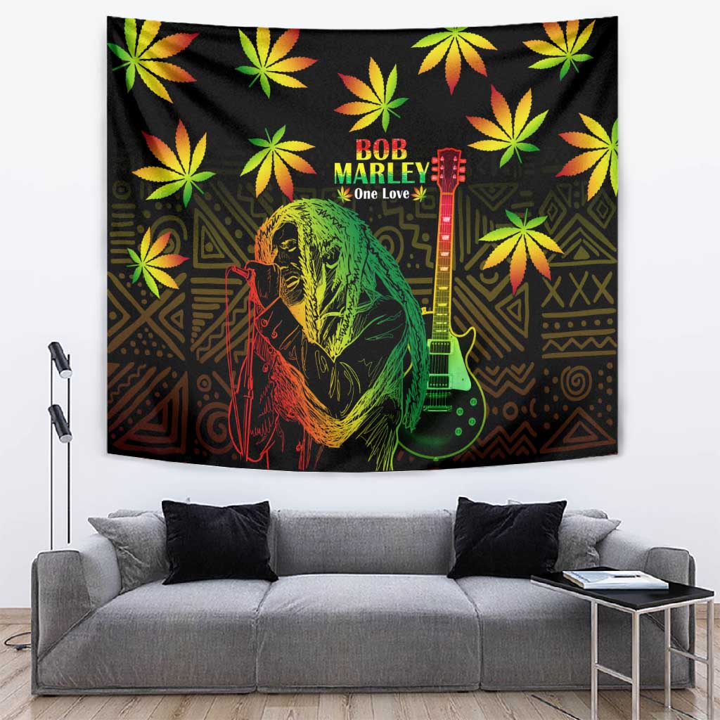 Afro Jamaica Legend Bob Day Tapestry One Love Jamaican Reggae African Pattern LT14