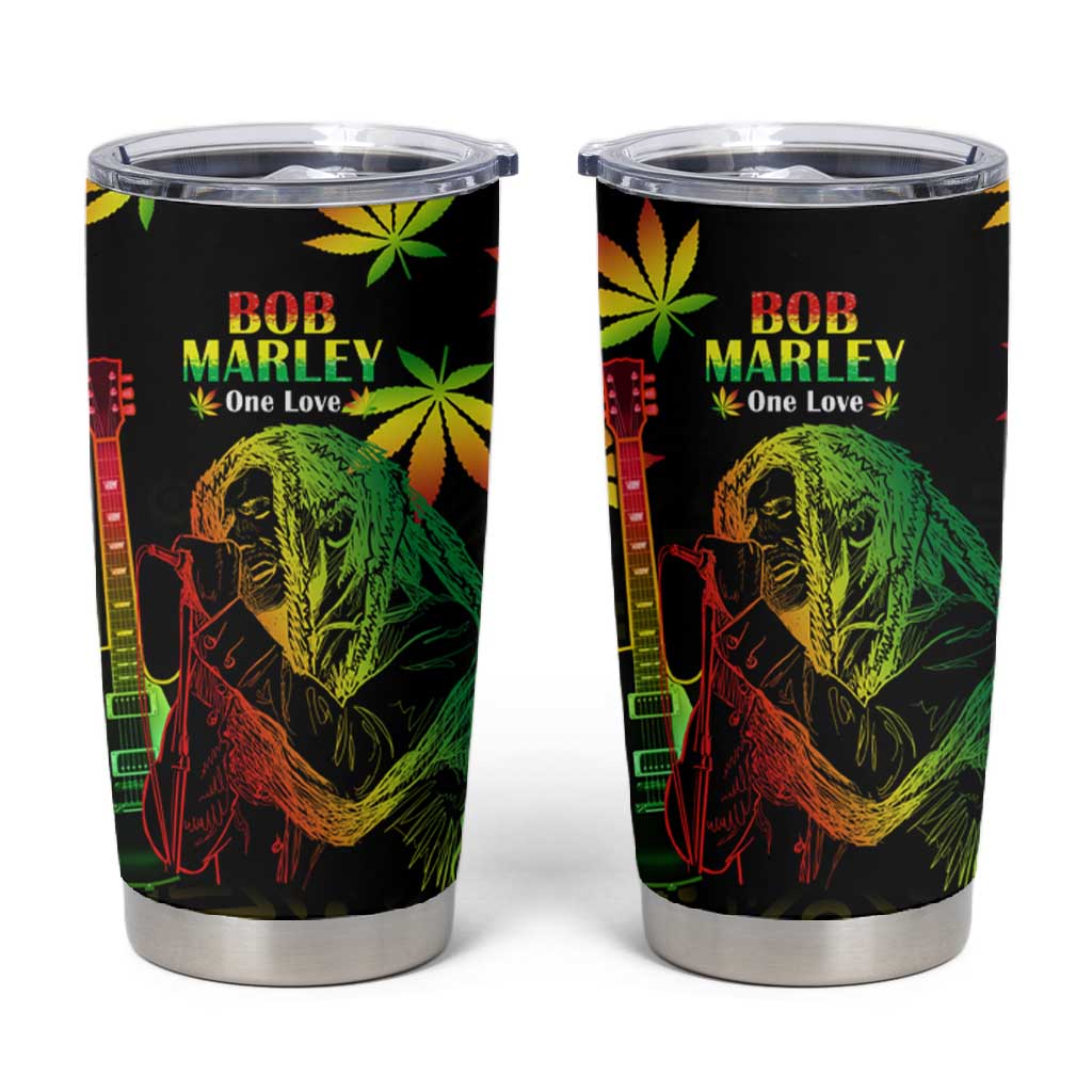 Afro Jamaica Legend Bob Day Tumbler Cup One Love Jamaican Reggae African Pattern LT14