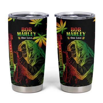 Afro Jamaica Legend Bob Day Tumbler Cup One Love Jamaican Reggae African Pattern LT14