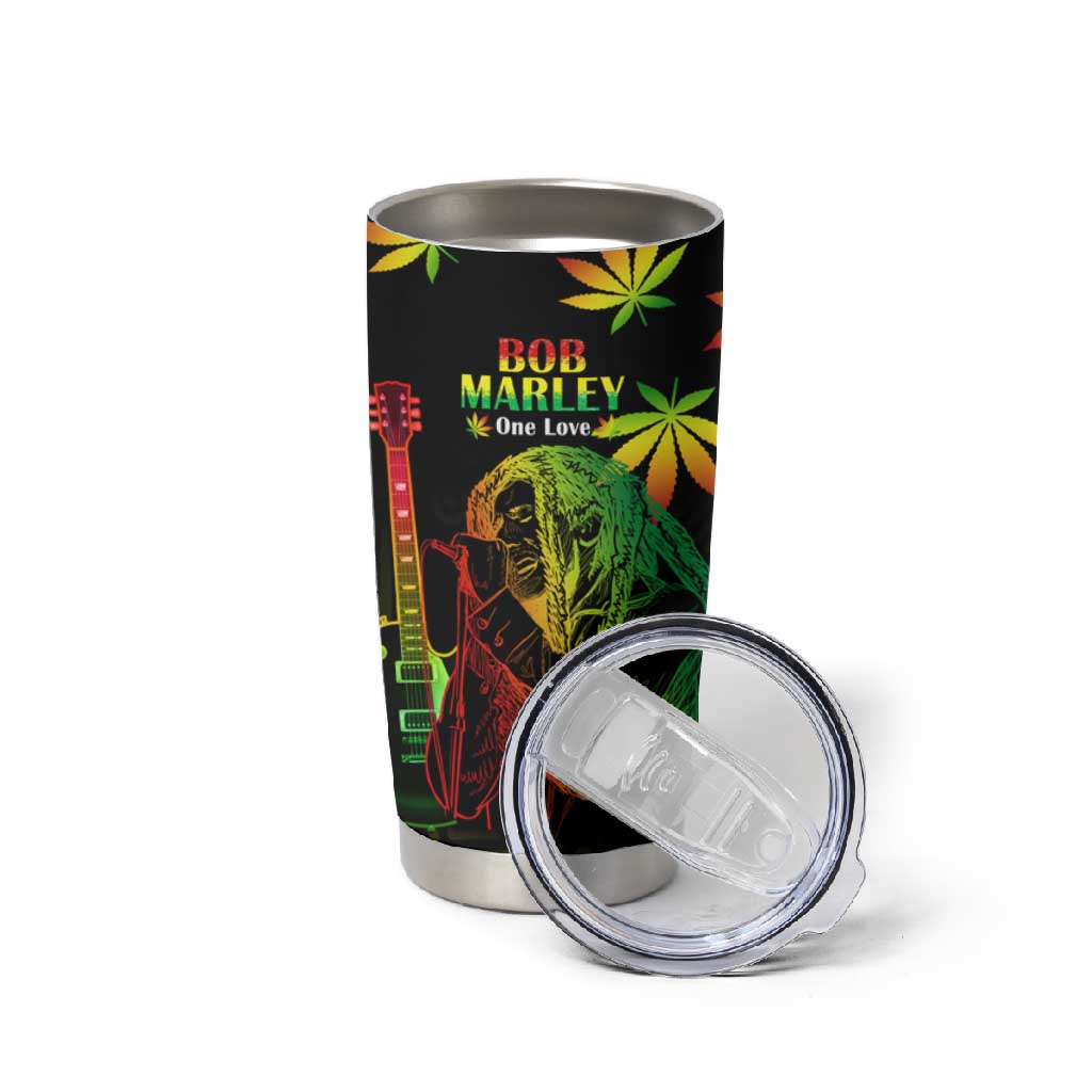 Afro Jamaica Legend Bob Day Tumbler Cup One Love Jamaican Reggae African Pattern LT14