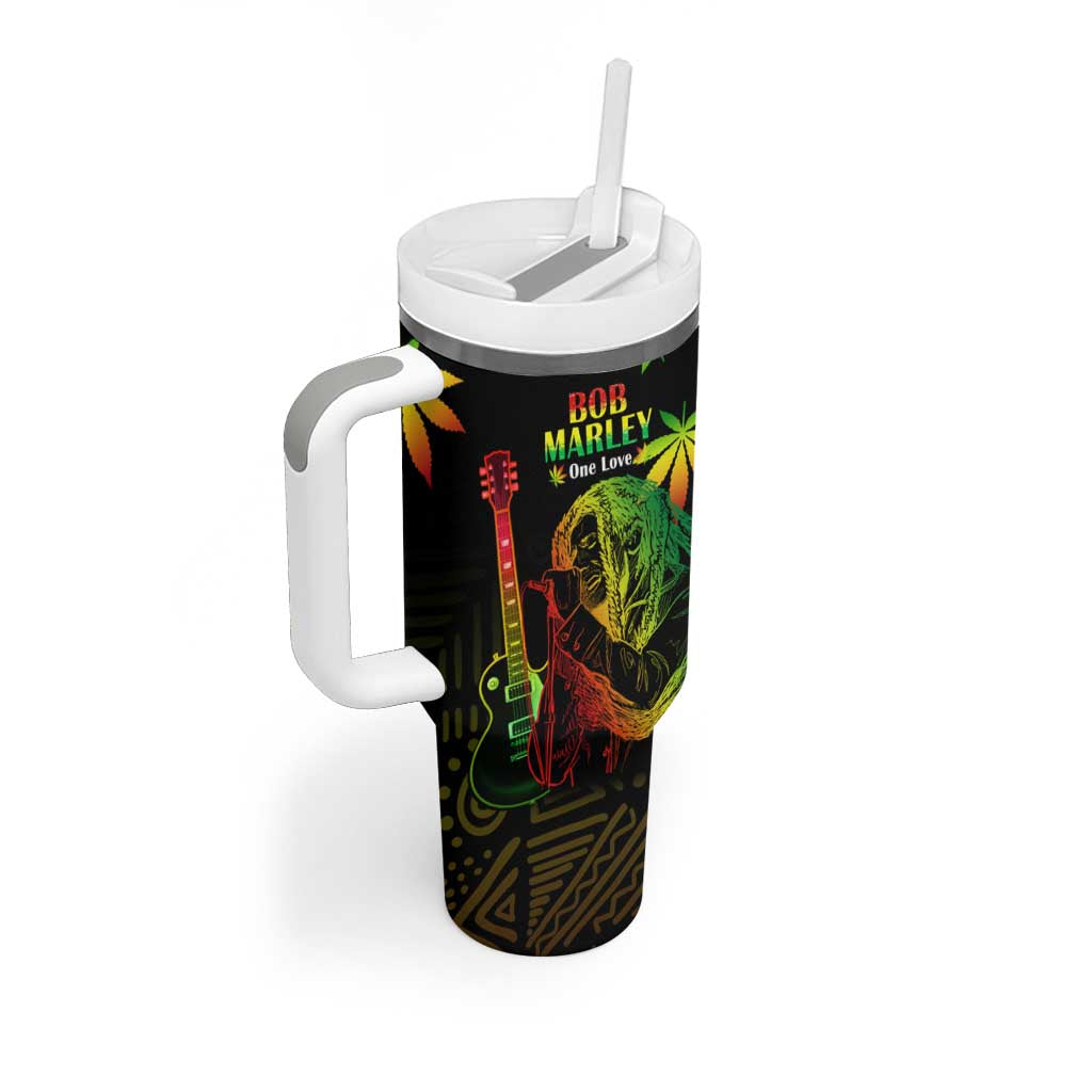 Afro Jamaica Legend Bob Day Tumbler With Handle One Love Jamaican Reggae African Pattern LT14
