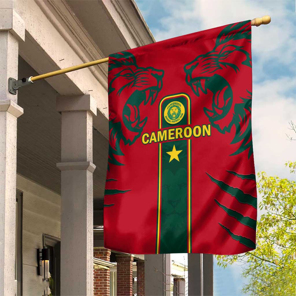 Cameroon Football Garden Flag 2024 African Nations Go Champions Lion Style LT14