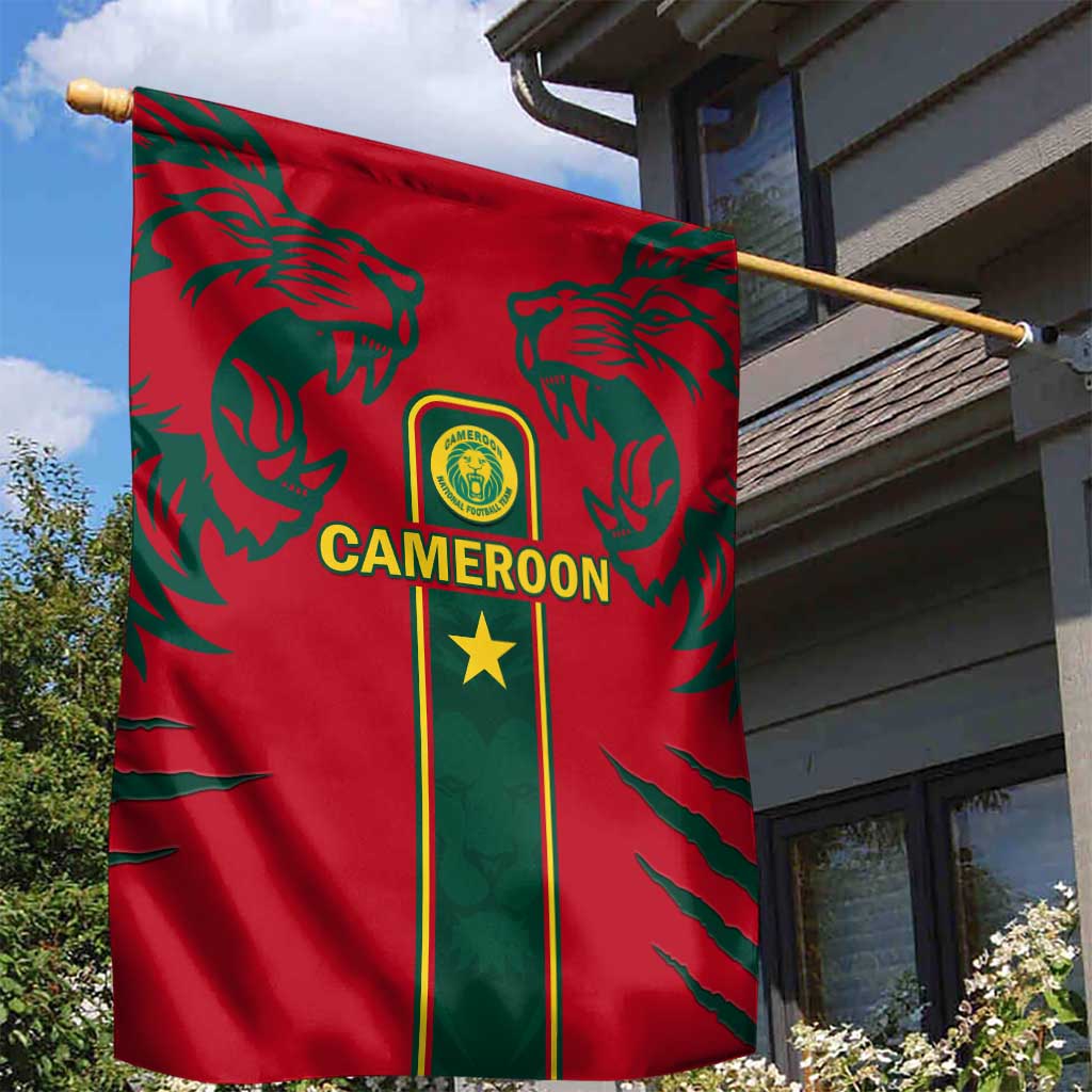 Cameroon Football Garden Flag 2024 African Nations Go Champions Lion Style LT14