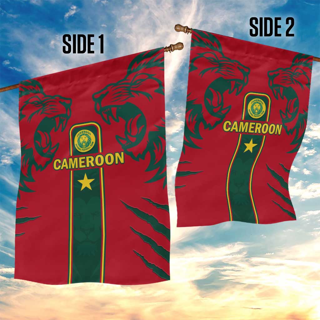 Cameroon Football Garden Flag 2024 African Nations Go Champions Lion Style LT14