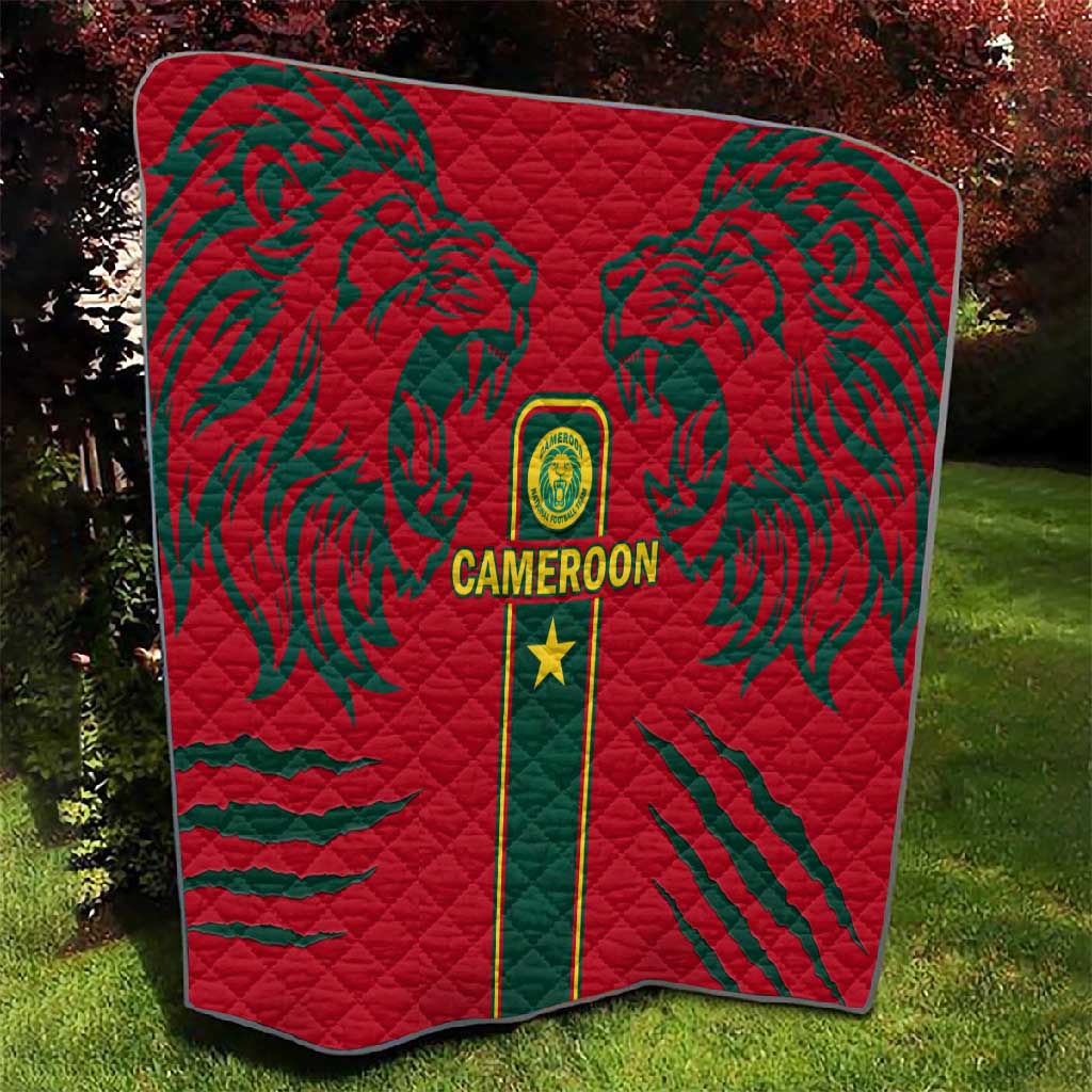 Cameroon Football Quilt 2024 African Nations Go Champions Lion Style LT14