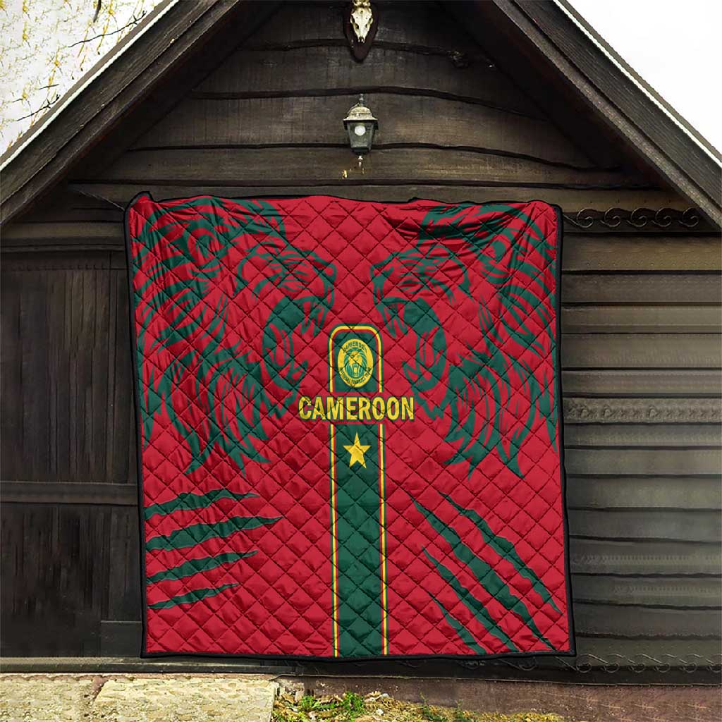 Cameroon Football Quilt 2024 African Nations Go Champions Lion Style LT14