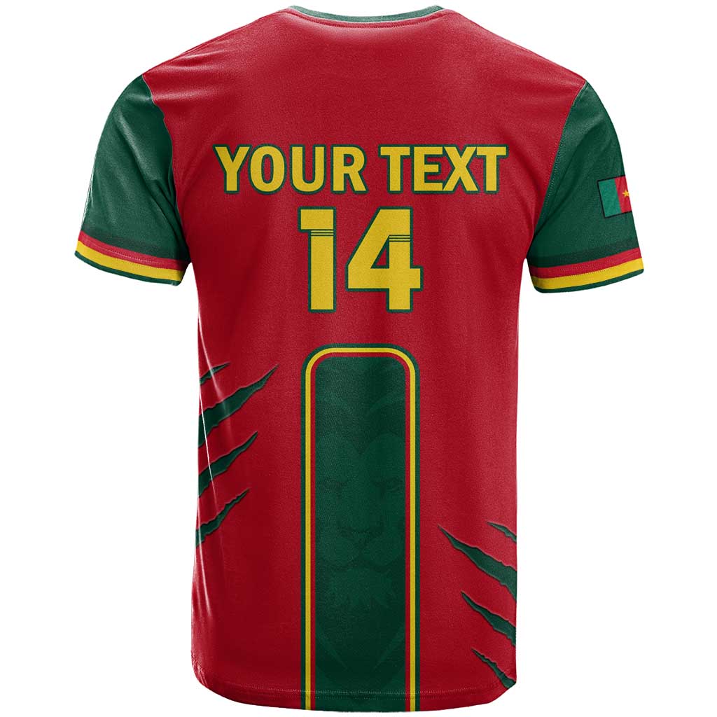 Custom Cameroon Football T shirt 2024 African Nations Go Champions Lion Style LT14