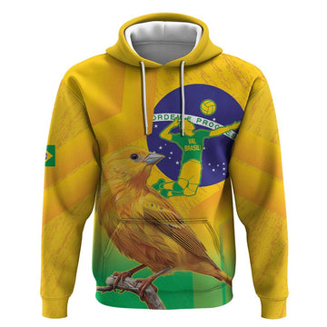 Brasil Volleyball Hoodie Go Champions Canario-da-terra LT14