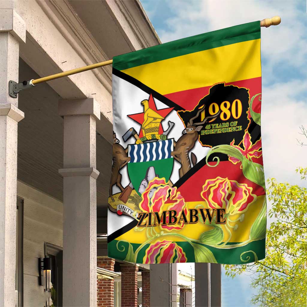 Nyika yeZimbabwe Garden Flag Happy Independence Day - Flame Lily Flowers LT14