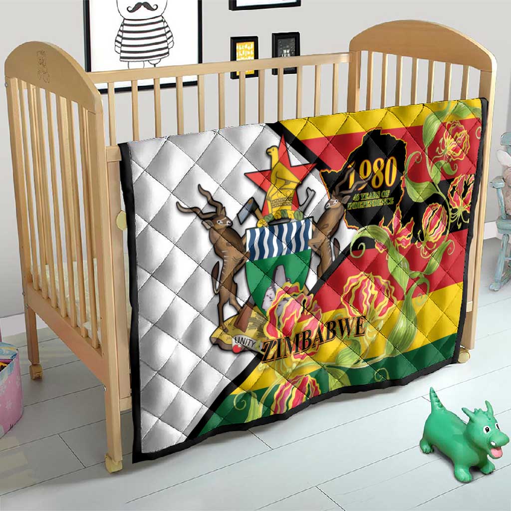 Nyika yeZimbabwe Quilt Happy Independence Day - Flame Lily Flowers LT14