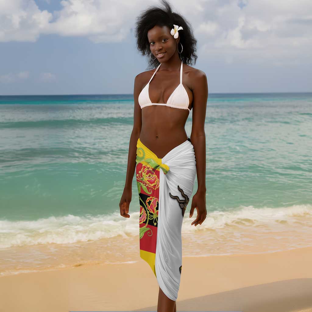 Nyika yeZimbabwe Sarong Happy Independence Day - Flame Lily Flowers LT14