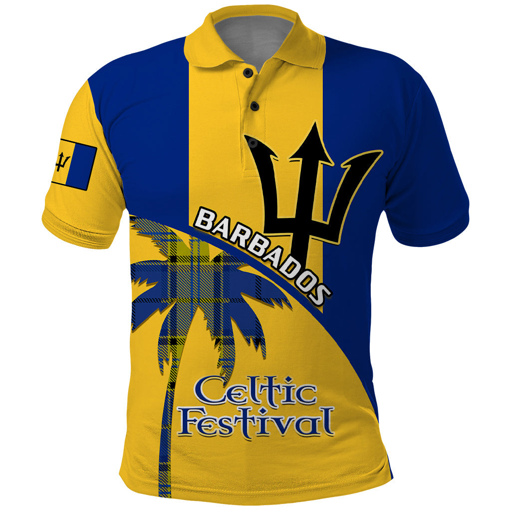 Custom Barbados Polo Shirt 2023 Celtic Festival Special Version LT14