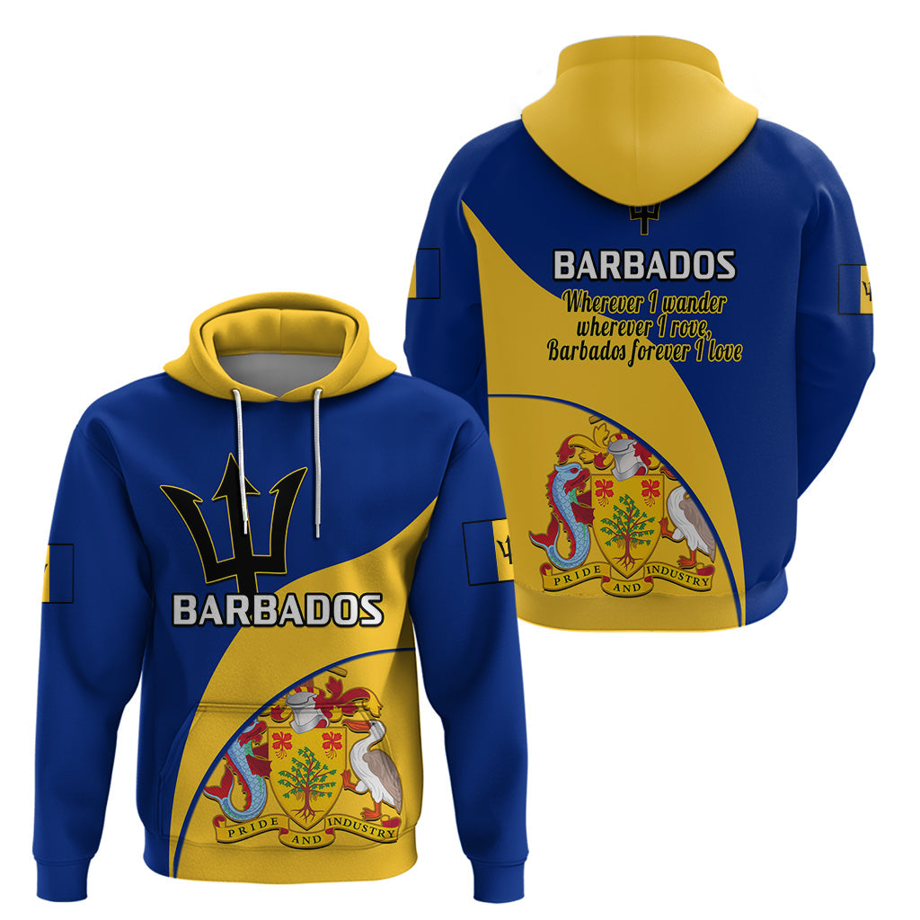 Barbados Hoodie Barbadian Coat Of Arms LT14