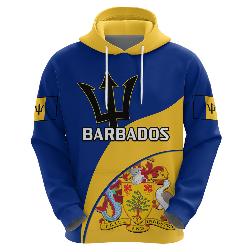 Barbados Hoodie Barbadian Coat Of Arms LT14