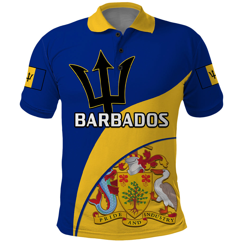 Barbados Polo Shirt Barbadian Coat Of Arms LT14