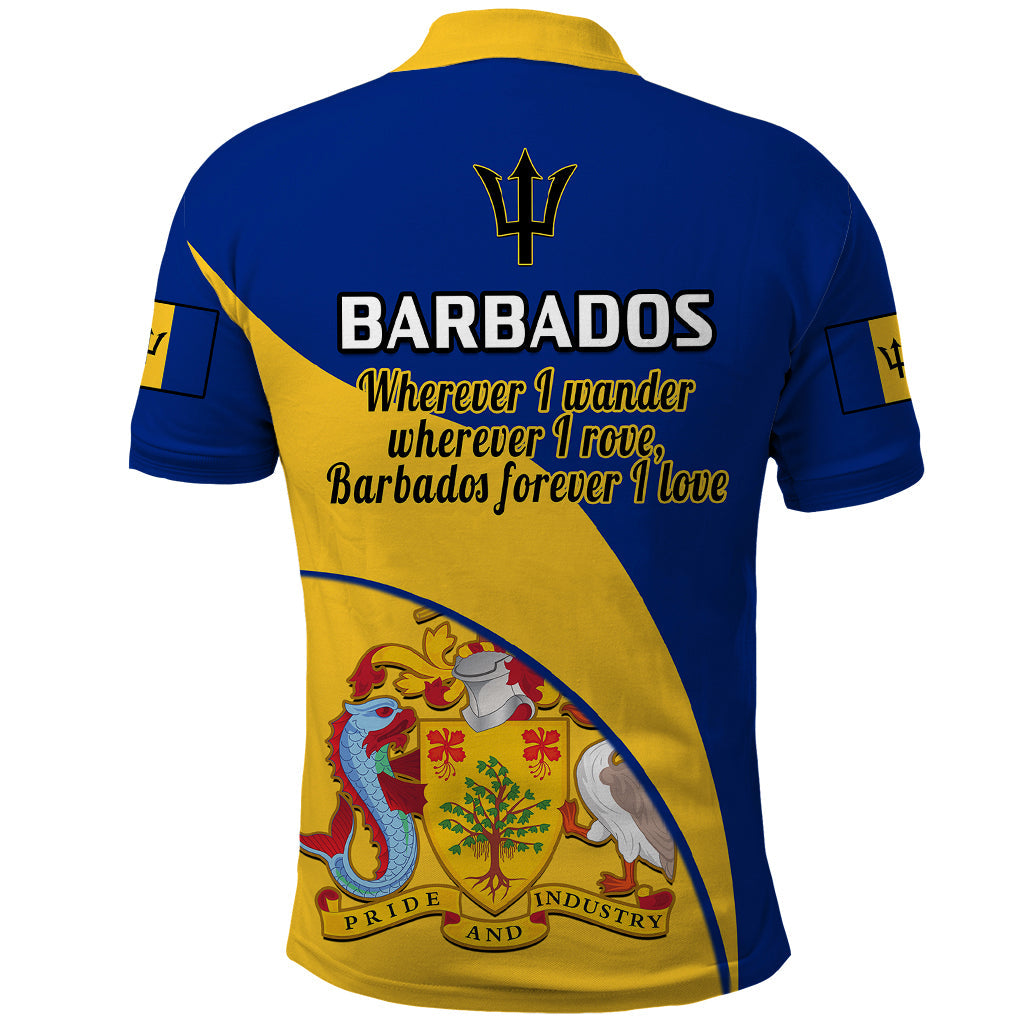 Barbados Polo Shirt Barbadian Coat Of Arms LT14