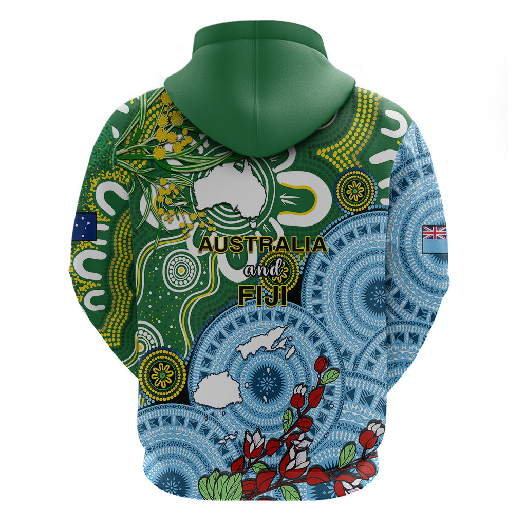 Australia And Fiji Hoodie Aboriginal Mix Fijian Tapa Unique Style LT14
