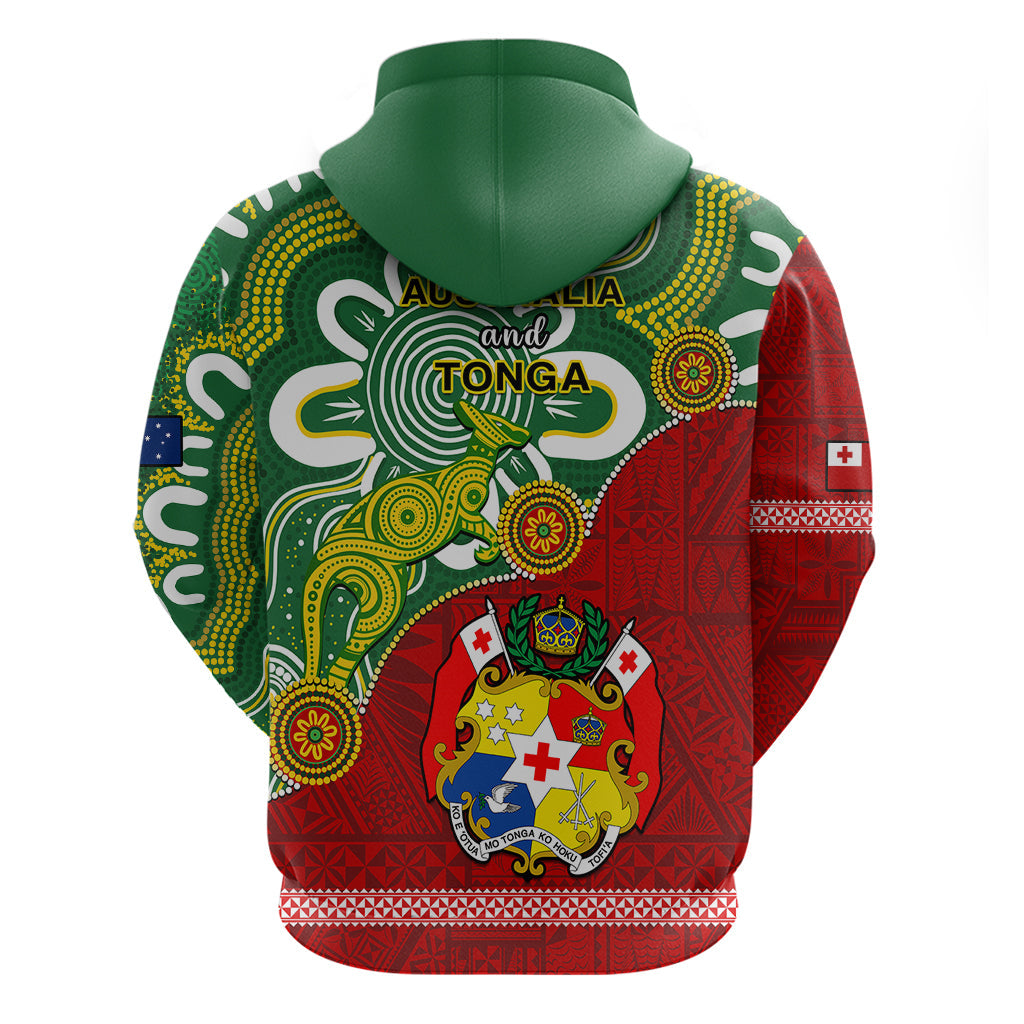 Australia And Tonga Hoodie Aboriginal Mix Tongan Ngatu Unique Style LT14