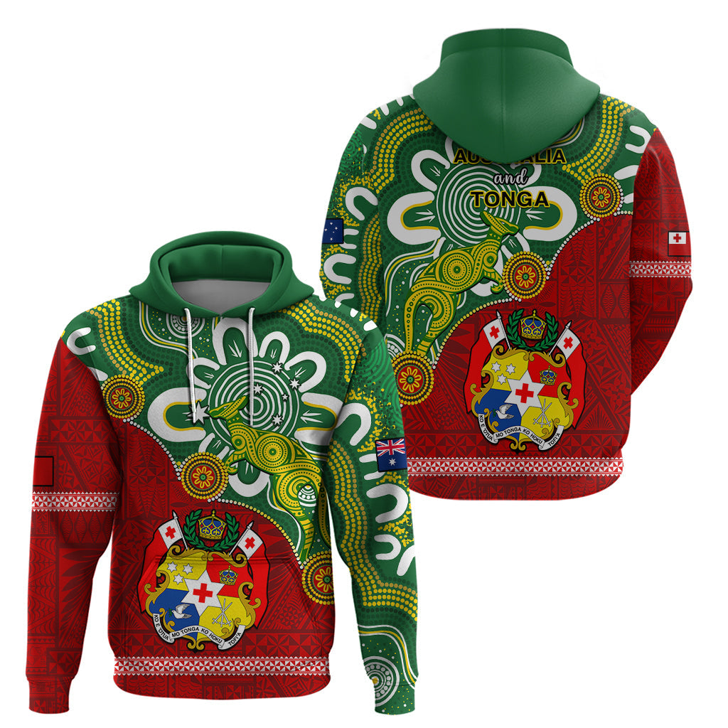 Australia And Tonga Hoodie Aboriginal Mix Tongan Ngatu Unique Style LT14