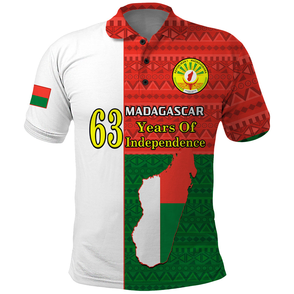 26 June Madagascar Independence Day Polo Shirt Madagasikara African Pattern LT14