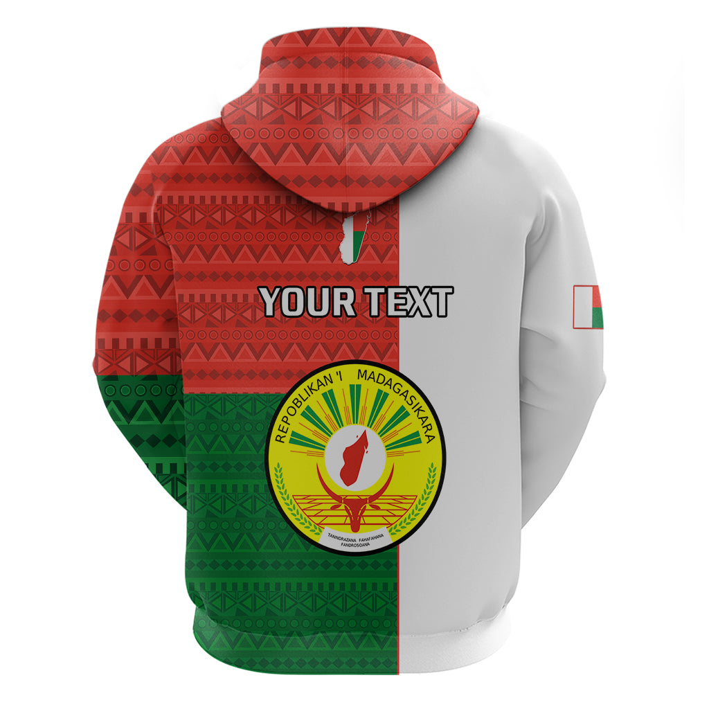 Personalised 26 June Madagascar Independence Day Hoodie Madagasikara African Pattern LT14