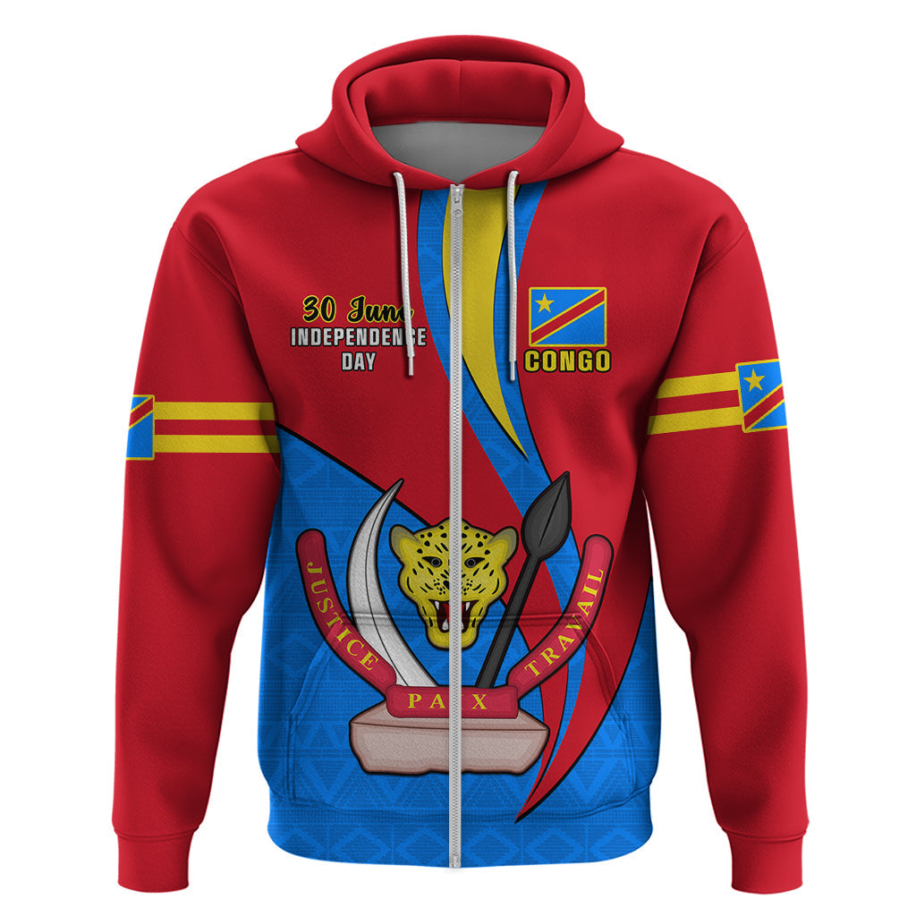 30 June Democratic Republic of the Congo Independence Day Hoodie Happy 63rd Anniversary LT14