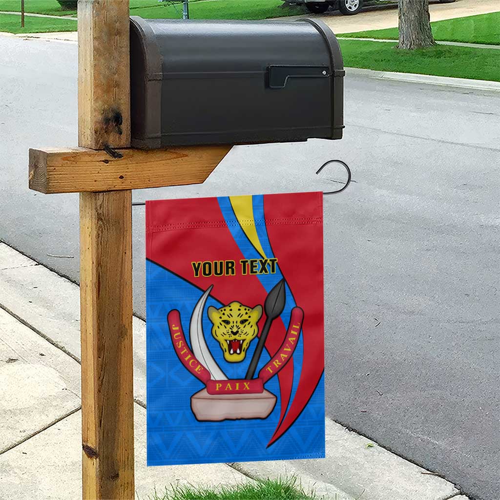 Personalised Democratic Republic of the Congo Independence Day Garden Flag Coat Of Arms Happy 30 June LT14