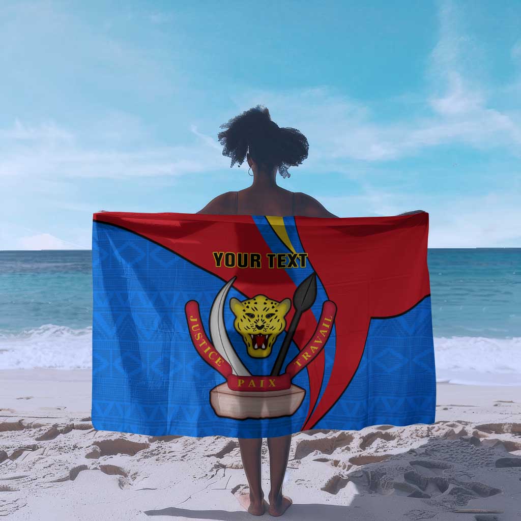 Personalised Democratic Republic of the Congo Independence Day Sarong Coat Of Arms Happy 30 June LT14