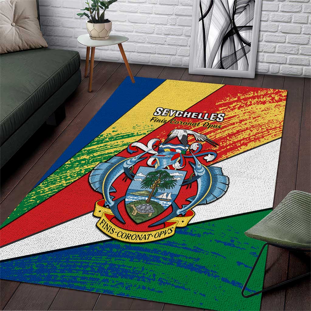29 June Seychelles Independence Day Area Rug Flag Style LT14