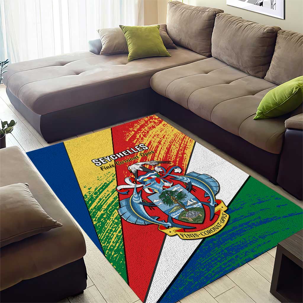 29 June Seychelles Independence Day Area Rug Flag Style LT14