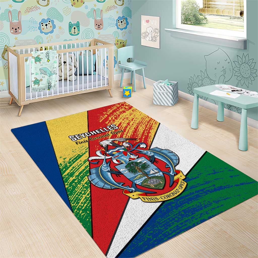 29 June Seychelles Independence Day Area Rug Flag Style LT14