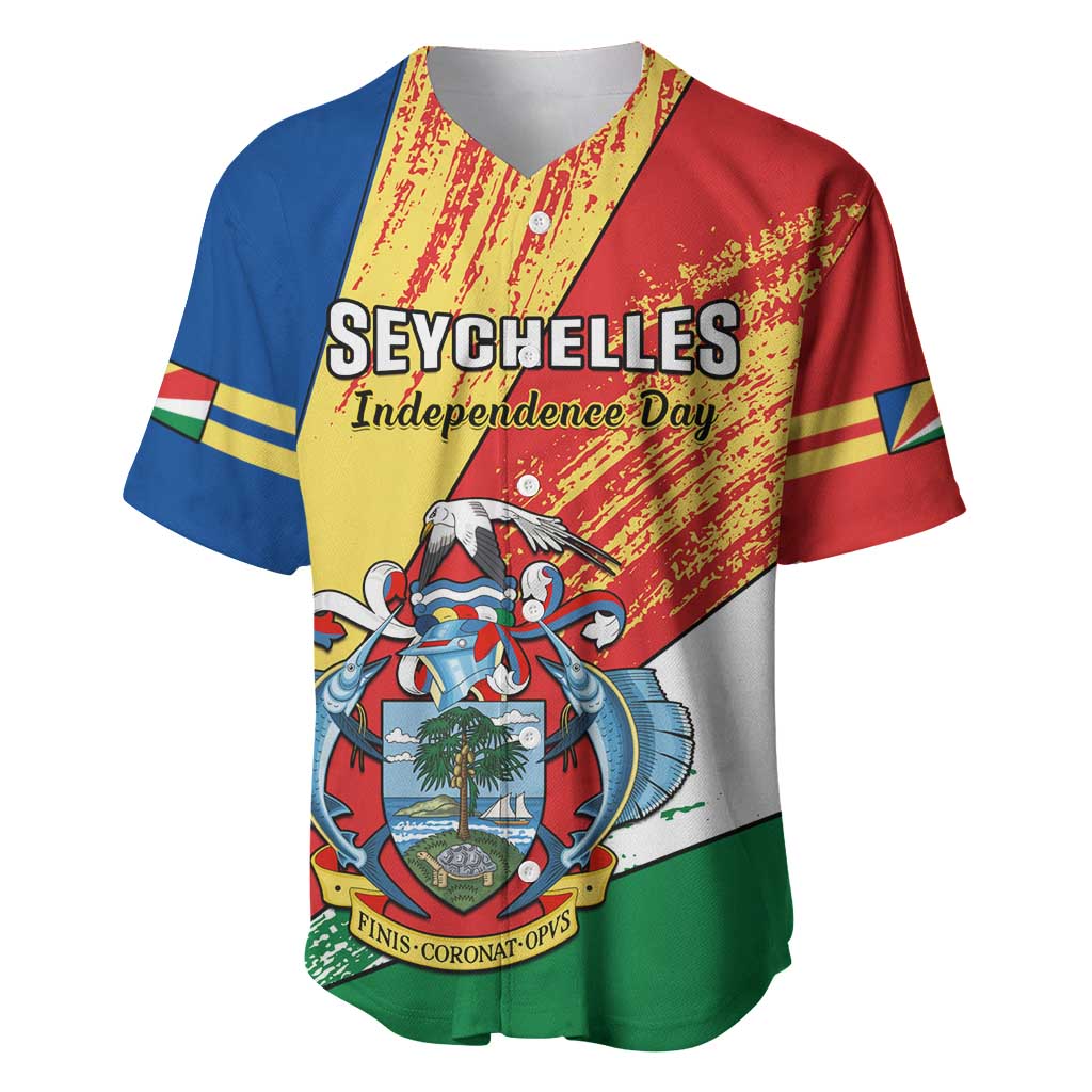 29 June Seychelles Independence Day Baseball Jersey Flag Style LT14